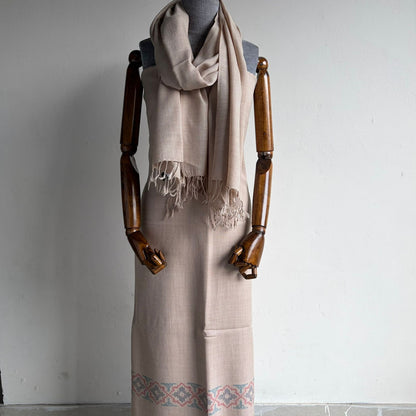 Bhuttico Women’s Merino Woolen Suit Set – Beige