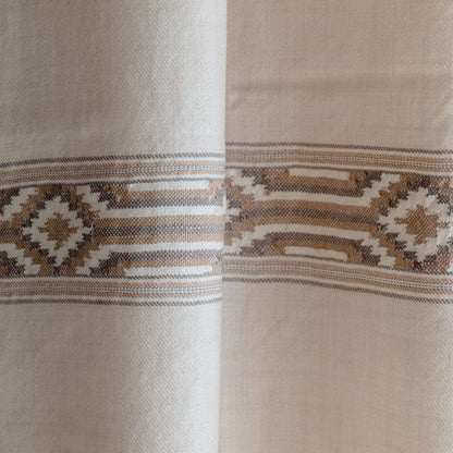 Women Pure Pashmina Wool Stole- Beige