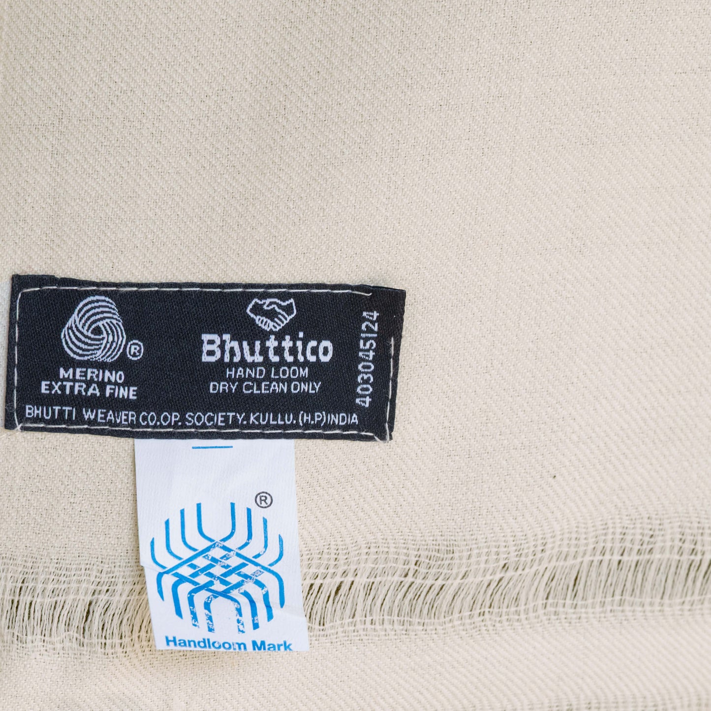 Women Pure Pashmina Wool Stole- Beige
