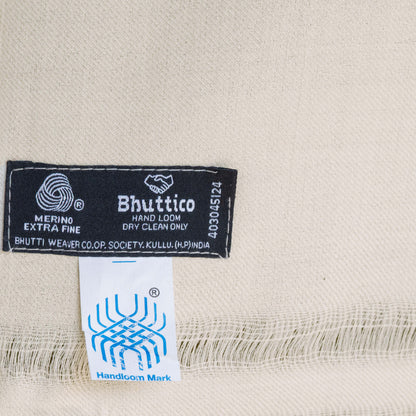 Women Pure Pashmina Wool Stole- Beige