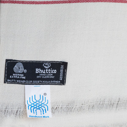 Women Merino Wool Stole- Cream